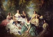 Franz Xaver Winterhalter The Empress Eugenie Surrounded by her Ladies in Waiting oil